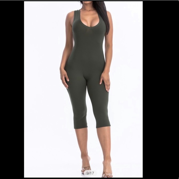 Olive short Bodysuit - Picture 1 of 1